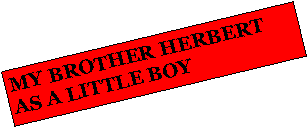 Text Box: MY BROTHER HERBERT AS A LITTLE BOY  